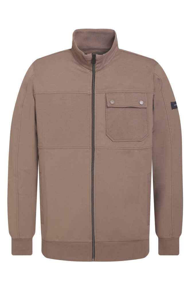 PRAKTISCH INTERLOCK VEST 425941 5997 desert taupe